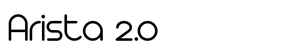 Arista 2.0 font preview